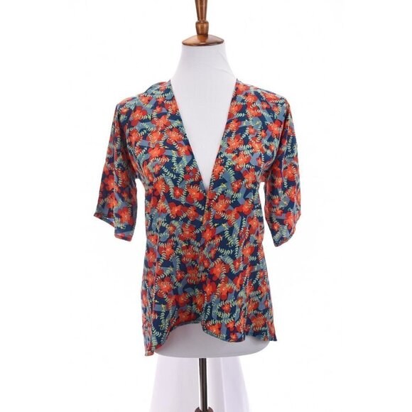 Lularoe Womens Bianka Kimono Jacket Cardigan Unicorn Floral Print Sz Small 3 - Picture 1 of 11